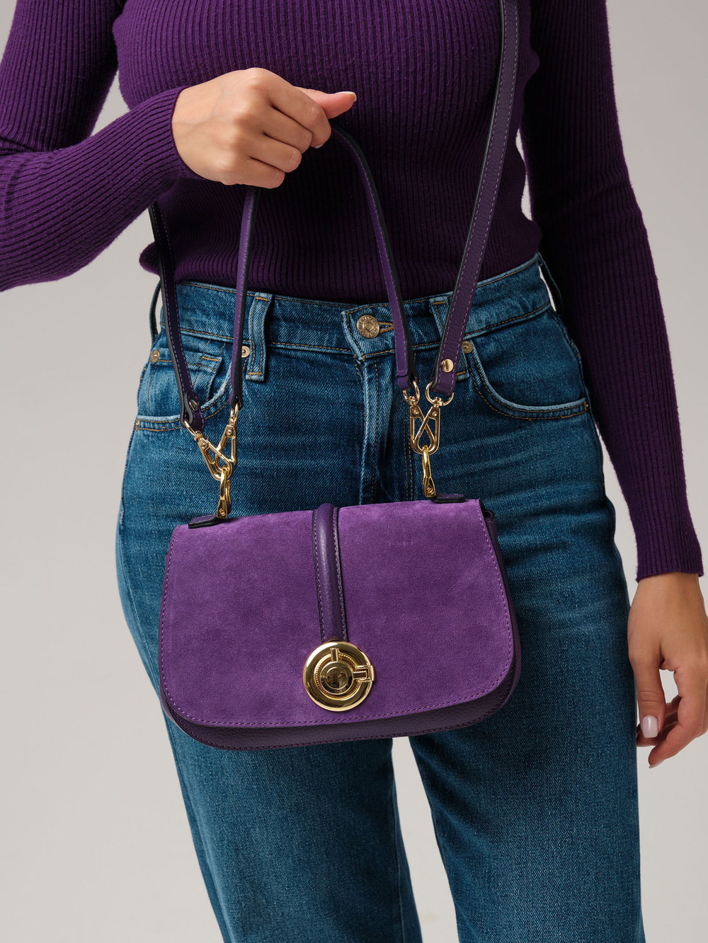 Кросс-боди сумка Azaro 30805 фиолетовая орхидея