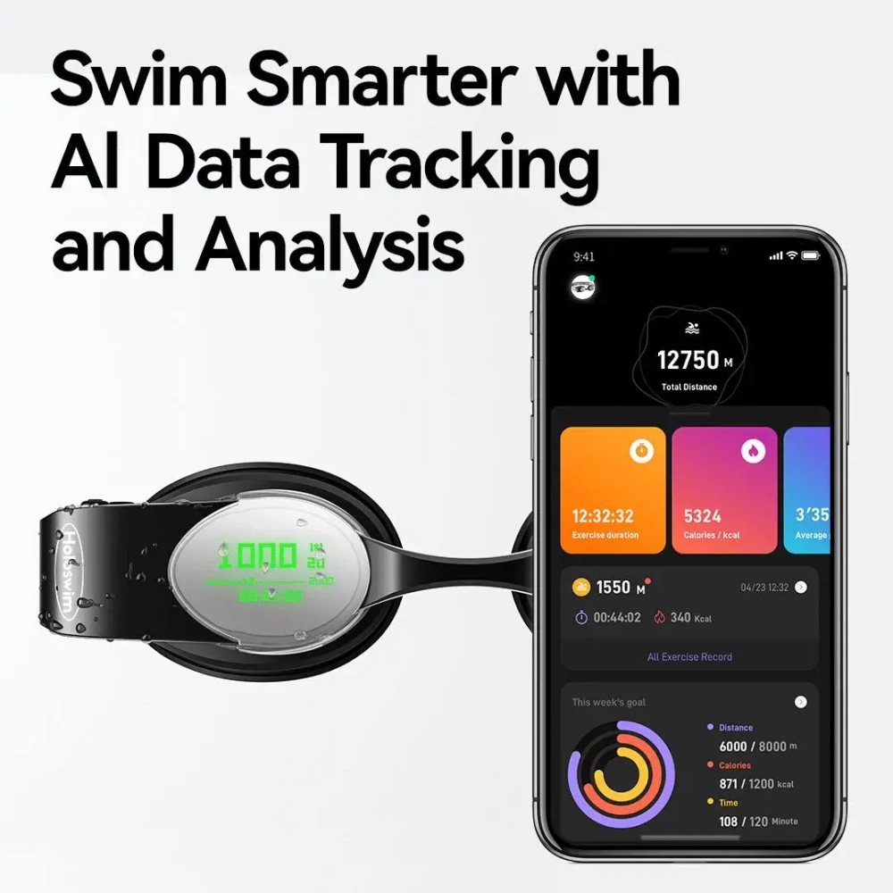 Умные очки для плавания Holoswim с технологией 2S