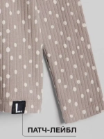 Лонгслив базовый для девочки с принтом