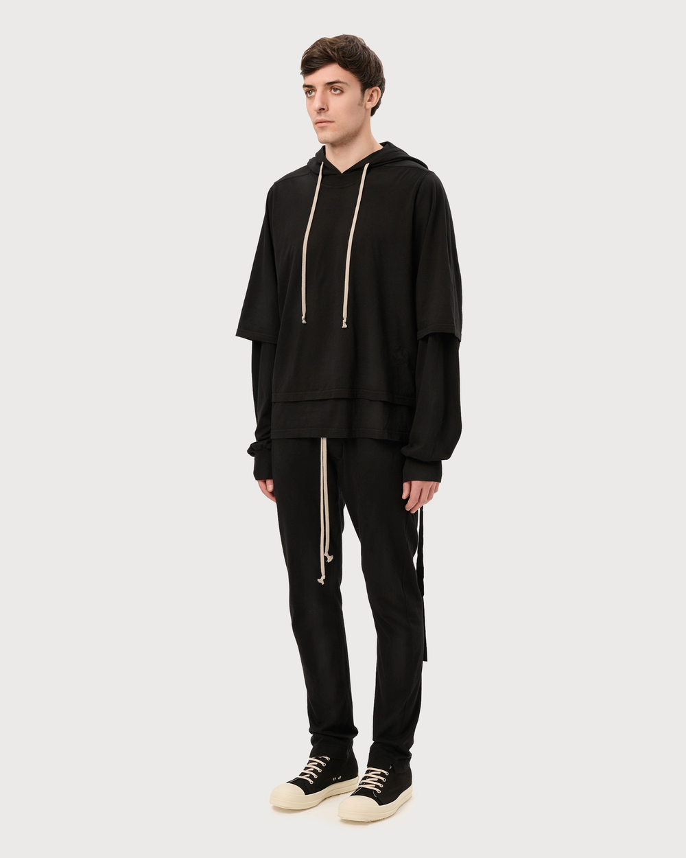 RICK OWENS DRKSHDW ХУДИ ЧЕРНАЯ HUSTLER