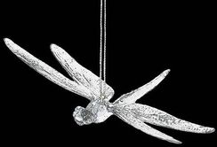 Украшение "Стрекоза" цвет серебро, (140008)