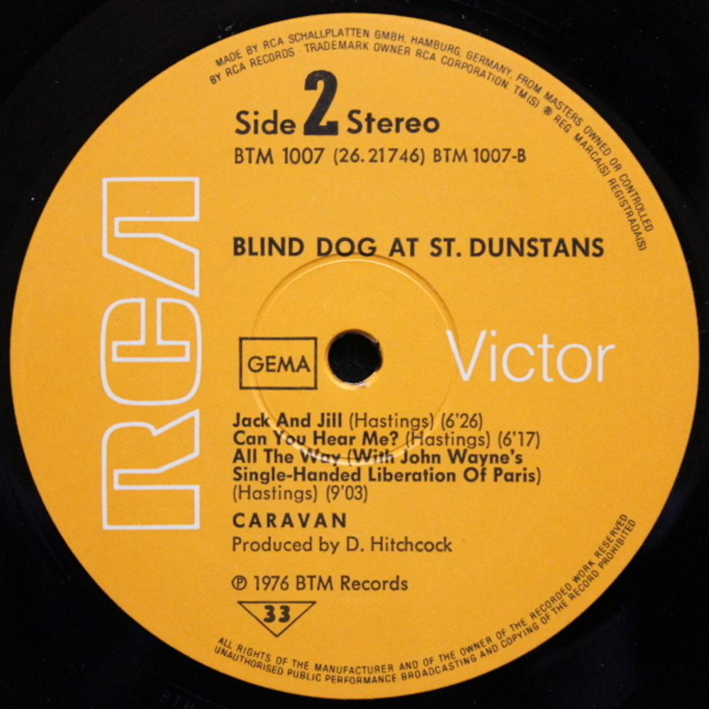 Caravan / Blind Dog At St. Dunstans (LP)