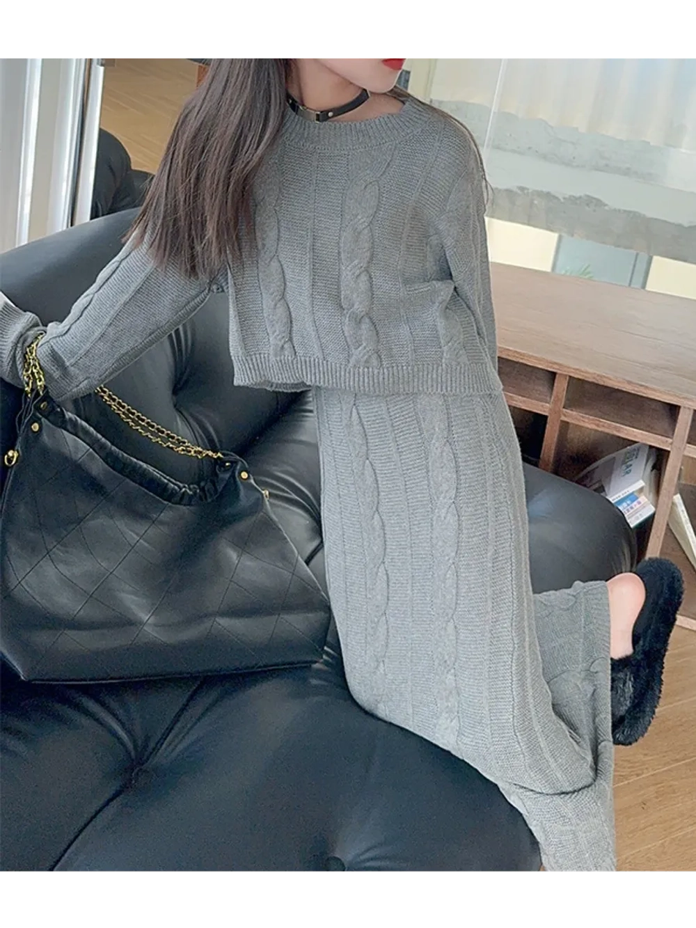 Костюм вязаный