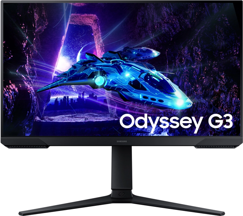 Игровой монитор Odissey G3 24" SAMSUNG LS24DG300EIXCI, VA, FHD, 1920x1080, 180Hz, 1мс, 250кд/м2, 3000:1, 1xHDMI, 1xDP, HDR10, Регулировка Высоты 120мм. Поворот экрана (PIVOT)