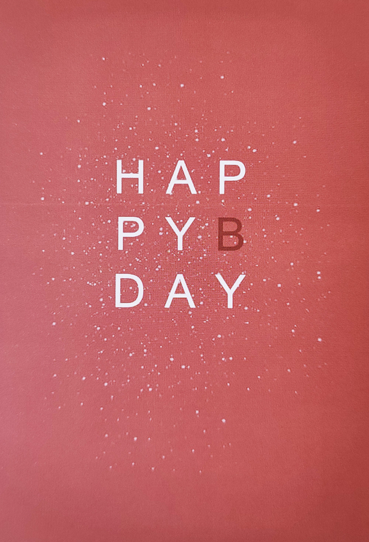 Открытка "HAPPY BIRTHDAY"