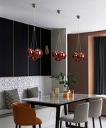 Подвесной светильник 19152P/3 rose gold