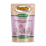 Индейка с ягнёнком и ягодами в соусе, 85г влажный корм для котят Organic Сhoice