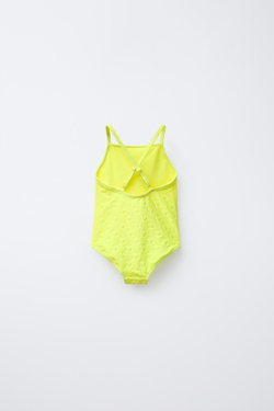 ZARA КУПАЛЬНИК, НЕОНОВО-ЖЕЛТЫЙ
