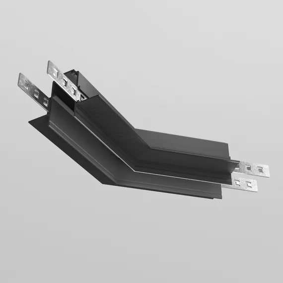 Коннектор угловой 135° Exility встраиваемый под ГКЛ 9,5мм, черный Technical tra034clo-42b