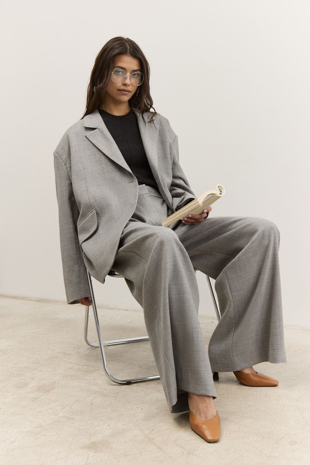 Жакет объемного кроя