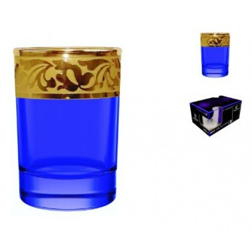 Набор рюмок Жасмин (кобальт)  50 мл.  6шт.