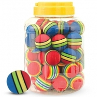 Игрушка для кошек "Мячик полосатый", d 35 мм, ассорти, цена за 1 шт