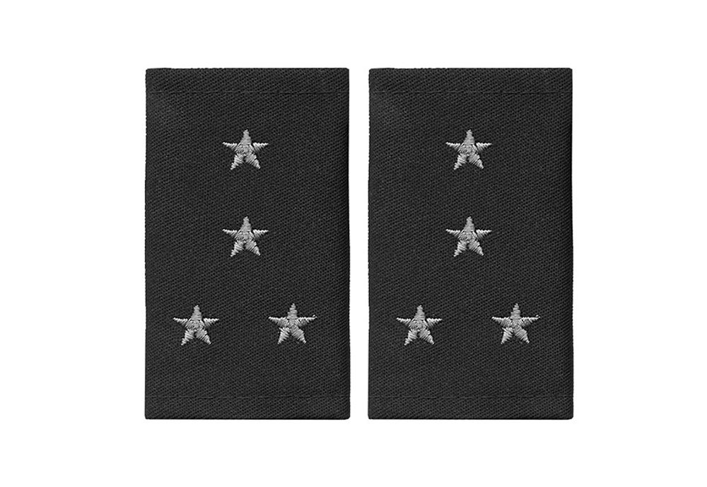 Фальшпогоны черные вышитые серые звезды капитан
