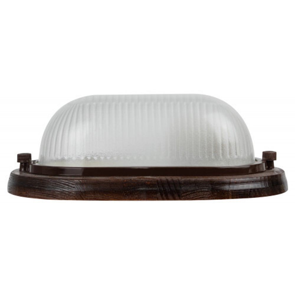 Светильник ЭРА НБО 04-60-021 Кантри дерево/стекло IP54 E27 max 60Вт 232х140 овал орех