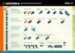 GRINDA RO-16m, 16 форсунок, на подставке, ударопрочный пластик, веерный распылитель, PROLine (429349)