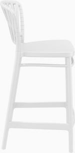 Стул пластиковый полубарный Siesta Contract Portofino, белый
