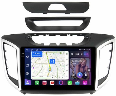 Магнитола для Hyundai Creta 1 2016-2021 - FarCar BM9-8004-9 монитор 9.5" QLED на Android 14, TS10, 4+32Гб, CarPlay, 4G SIM-слот