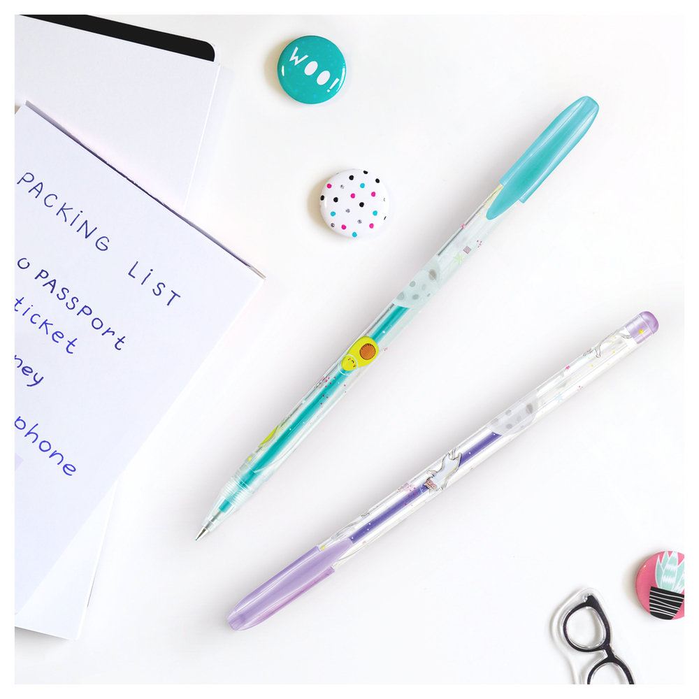 Набор гелевых ручек ArtSpace "Космические приключения" 06цв., 1,0мм, металлик, ПВХ чехол