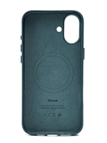 Кожаный чехол Leather Case на iPhone 16 Plus, Зеленый