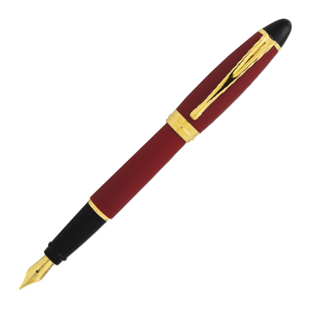 Перьевая ручка Aurora Ipsilon Satin Bordeaux GT, перо - М, в подарочной коробке