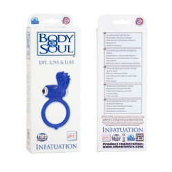 Кольцо эрекционное со стимуляцией клитора INFATUATION линии BODY SOUL