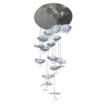 Люстра X-8827P/19 silver