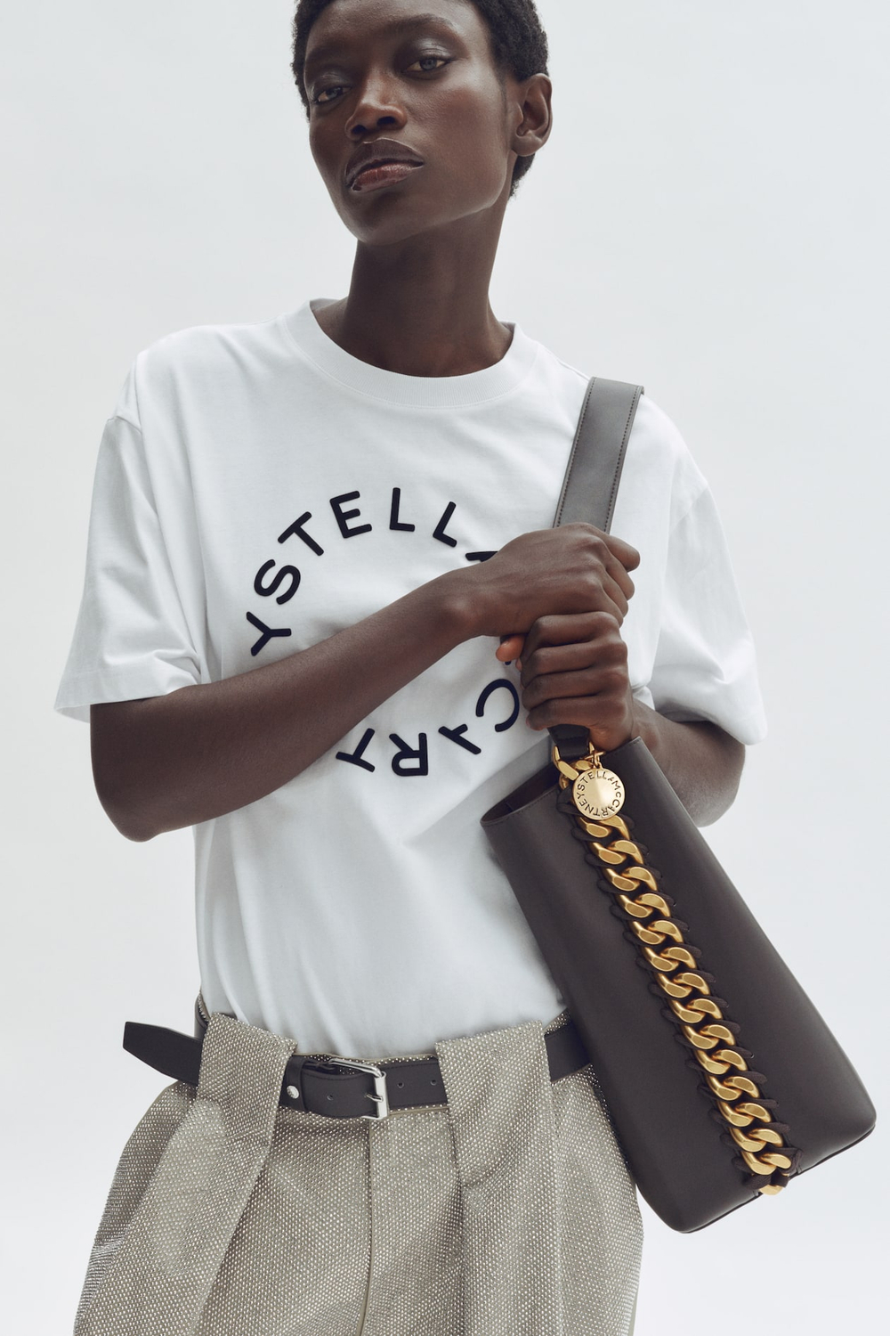 H&M - Stella McCartney Сумка через плечо с цепочкой, темно-коричневый