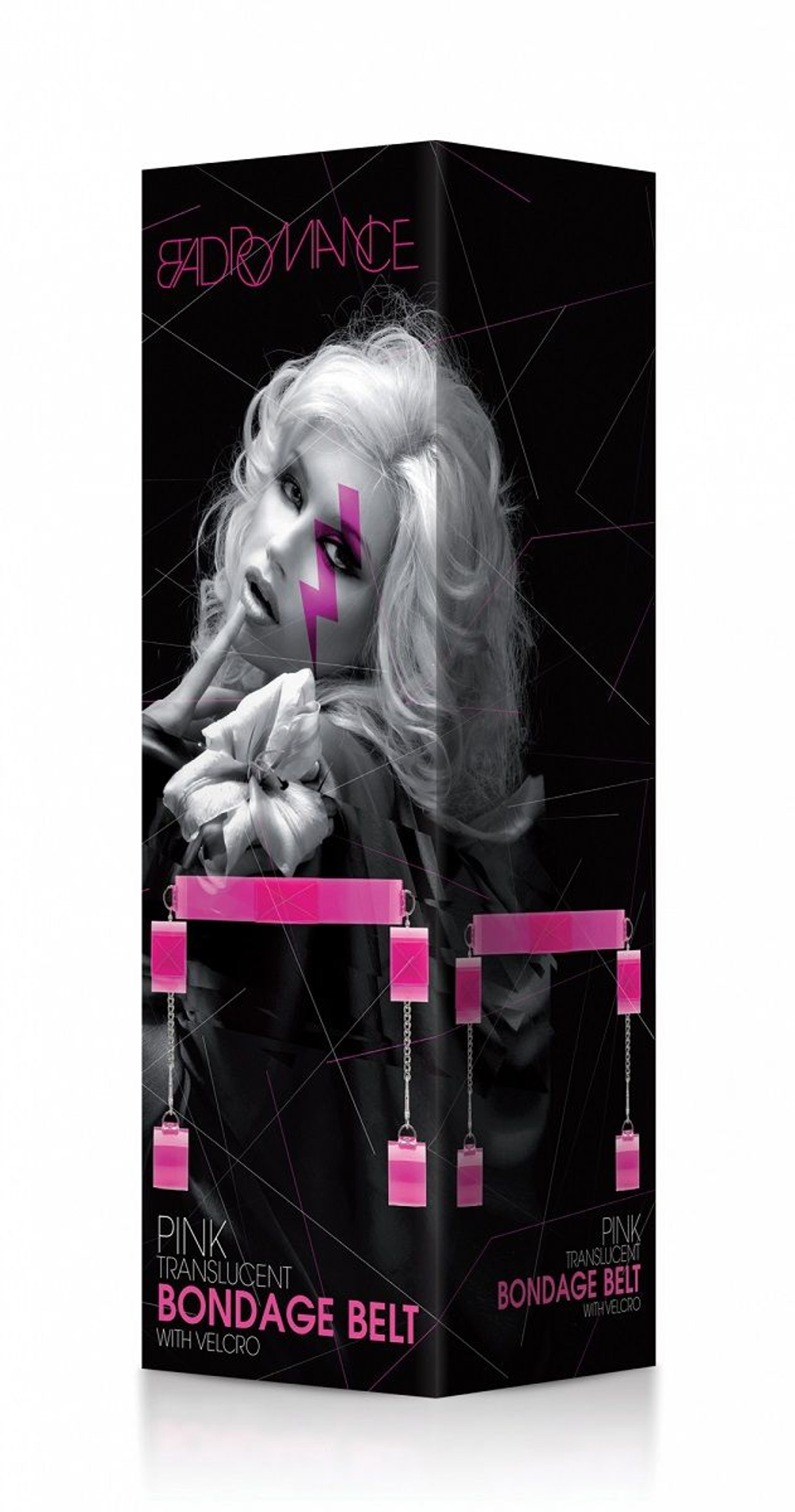 Розовый ошейник c наручниками (Цвет: розовый)