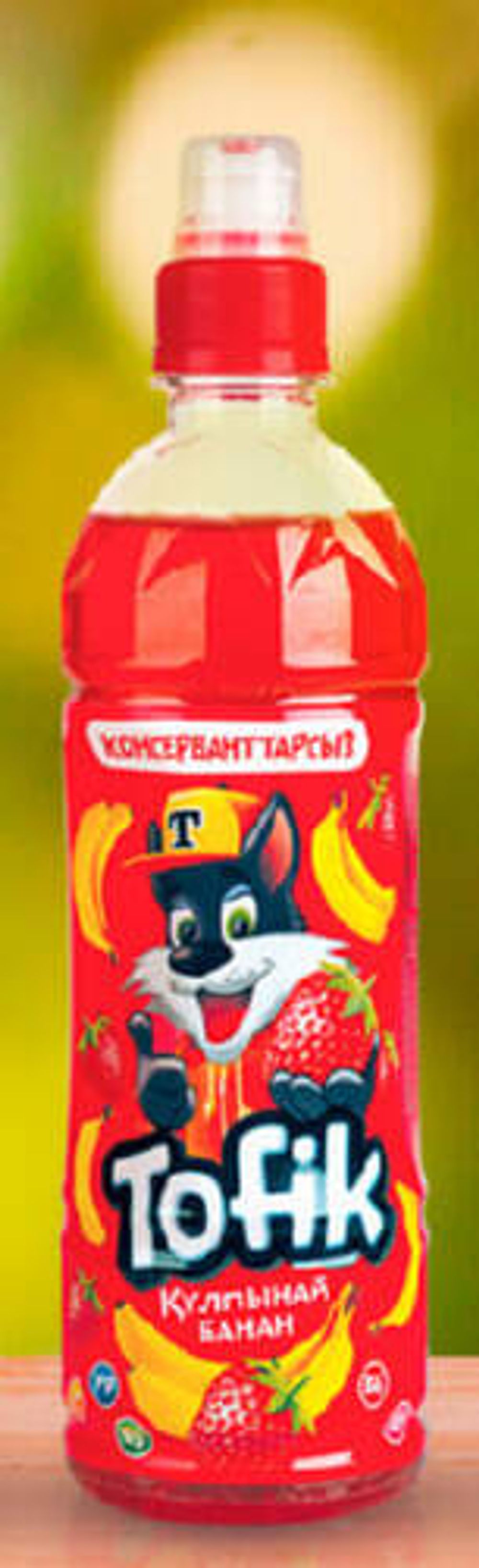 Напиток Tofik  клубника и банан 0,5 л.