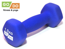 Гантель матовая в неопреновой оболочке GO DO