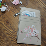 Картхолдер (кошелек) женский с авторской росписью "Яблоня"