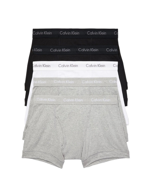 Мужские трусы боксеры-транки Calvin Klein Cotton Classics 5-Pack Black / White / Grey