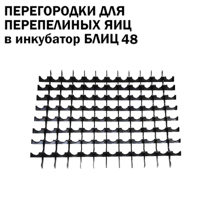 Перегородки в лоток для 108 перепелиных яиц в Блиц-48