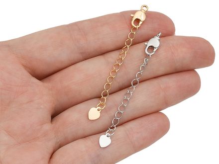 Карабин 12х5мм, с удлинителем (сердце)