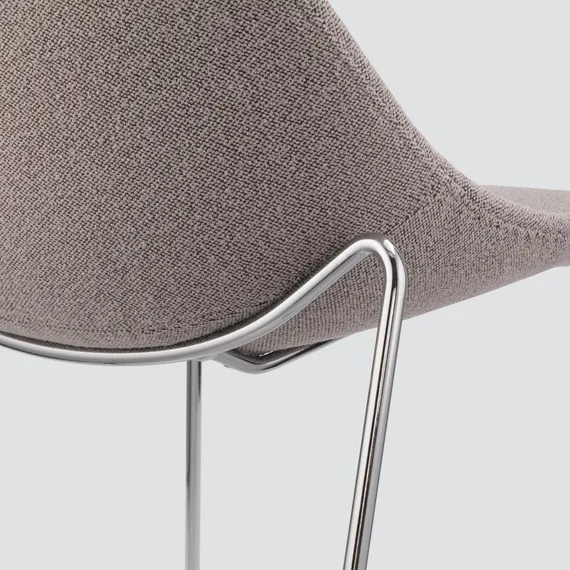 Стул Vid Soft серый, ножки хром