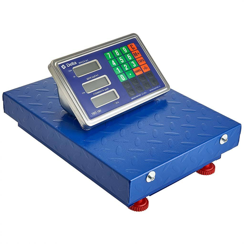Весы электронные беспроводные платформенные напольные Delta до 200 кг, 30х40 см ТВП-180