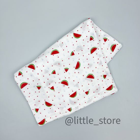 Пеленка муслиновая "Арбузики" 80х90