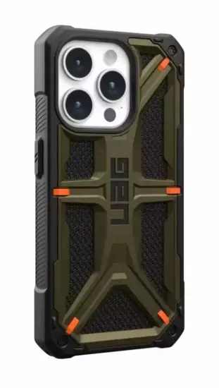 Чехол Uag Monarch для iPhone 15 Pro MAX 6.7", цвет зеленый (Kevlar Element Green)