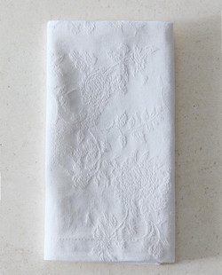 ZARA HOME ЖАККАРДОВАЯ САЛФЕТКАУ (УПАКОВКА ИЗ 2 ШТУК), БЕЛЫЙ