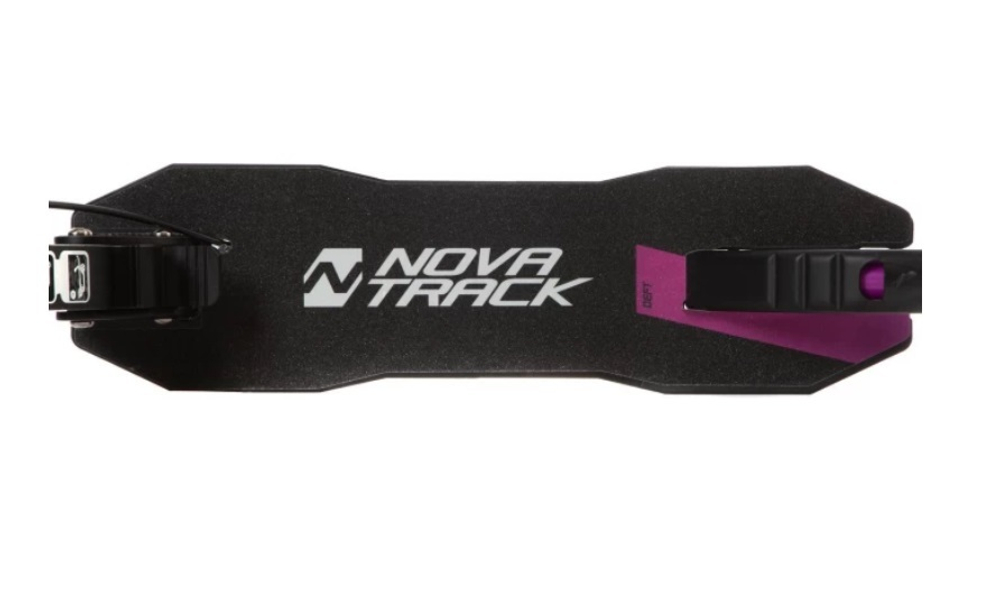 Самокат для детей NOVATRACK DEFT PRO, 230/200 мм, ручной тормоз,  фиолетовый