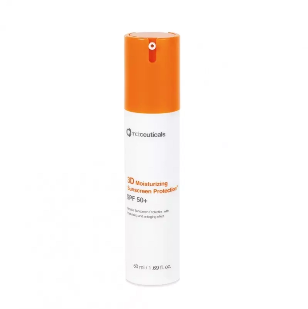 MD Ceuticals 3D Moisturizing Sunscreen Protection spf 50+ (Увлажняющий солнцезащитный крем «3Д»), 50 мл