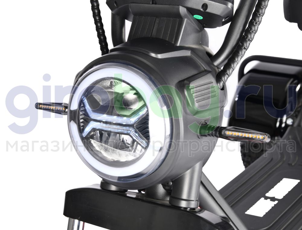 Электроскутер WHITE SIBERIA TRIKE MINI 1500W - Черный фото 11 фото №13