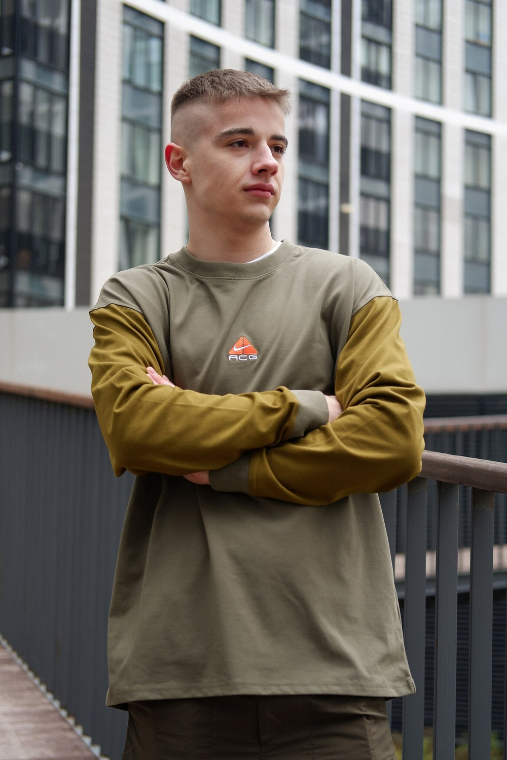 Nike ACG Long Sleeve Logo "Medium Olive"