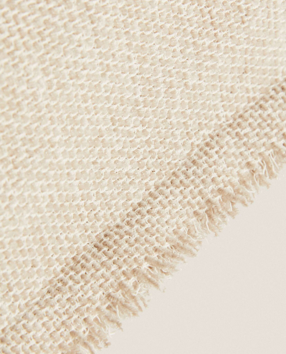 ZARA HOME ЧЕХОЛ ДЛЯ ДЕКОРАТИВНОЙ ПОДУШКИ ИЗ СИНЕЛИ, СВЕТЛО-БЕЖЕВЫЙ