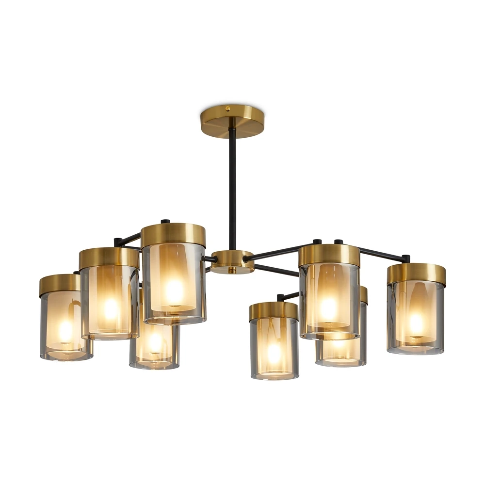 Люстра на штанге Freya LORA FR5432PL-08BBS