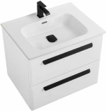 Тумба с раковиной Cezares ECO-CER-N 70 ECO-CER-N-700-2C-SO-BL белая глянцевая