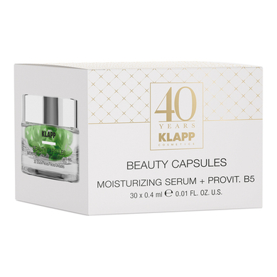 KLAPP Капсулы для лица BEAUTY CAPSULES Moisturizing Serum + ProVitamin B 5, 30 шт*0,4мл