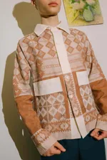 Рубашка Soeurs Chocolate Rhomb Shirt brown