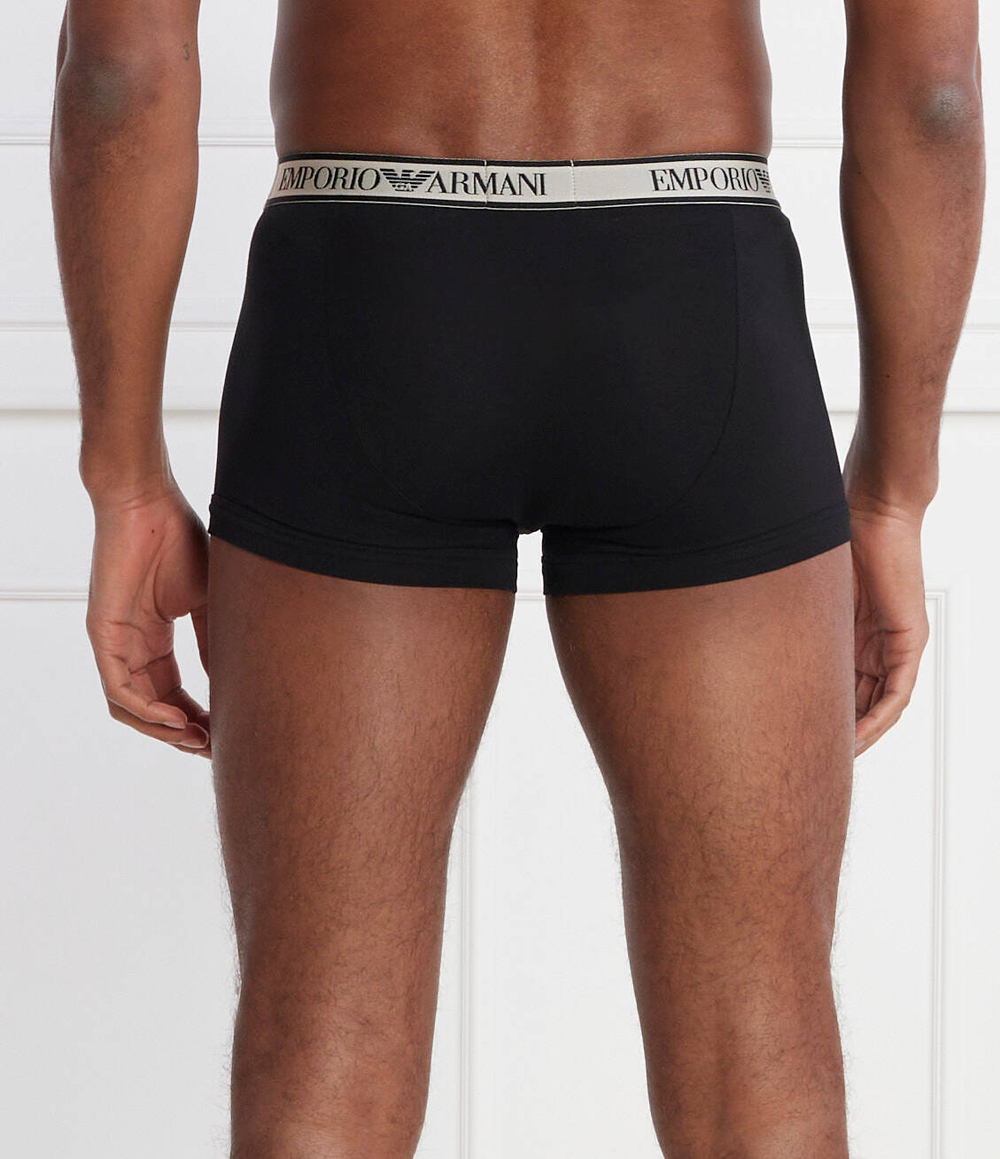 Трусики-боксеры 3шт. Emporio Armani - черный(111357 4R717)