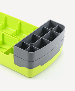 БЕЗ УПАКОВКИ Степ-платформа фиксирующаяся STARFIT SP-103 65х26х15 см, 2-х уровневая, лаймовый